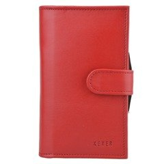 Portfel damski skórzany KEMER P13 LK Czerwony - min. zamówienie 20 / 50 / 100 szt.