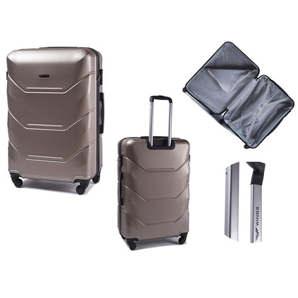 Duża walizka WINGS 147L Złota