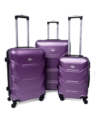 Zestaw 3 walizek PELLUCCI RGL 720 Śliwka