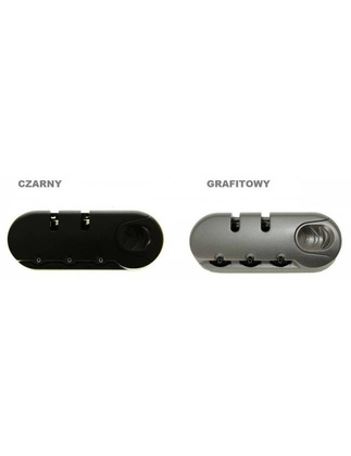 Szyfr Zamek Do Walizki Carbon Część Czarny