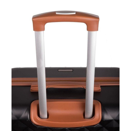 Mała kabinowa walizka KEMER SOLIER 190 Czarna - min. zamówienie 20 / 50 / 100 szt.