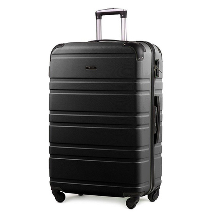 Duża walizka 608 L Czarna