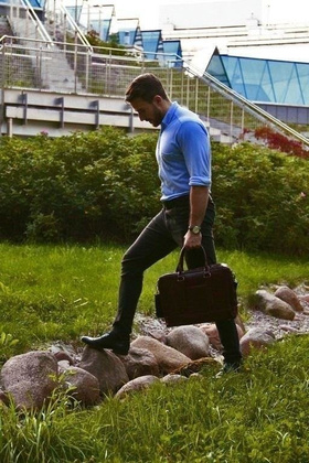 Torba skórzana na laptop 15.6" KEMER SOLIER Aberdeen - min. zamówienie 20 / 50 / 100 szt.