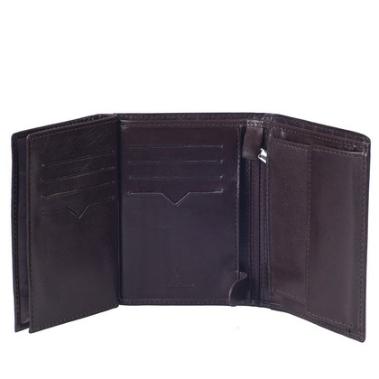 Portfel męski skórzany BELLUCCI M15/1 Brązowy - min. zamówienie 20 / 50 / 100 szt.