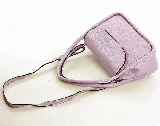 MARCO MAZZINI Torebka skórzana na ramię wizytowa listonoszka perfect leather lila róż - min. zamówienie 20 / 50 / 100 szt.