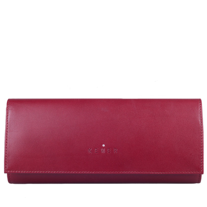 Torebka damska skórzana KEMER R48 Bordo - min. zamówienie 20 / 50 / 100 szt.