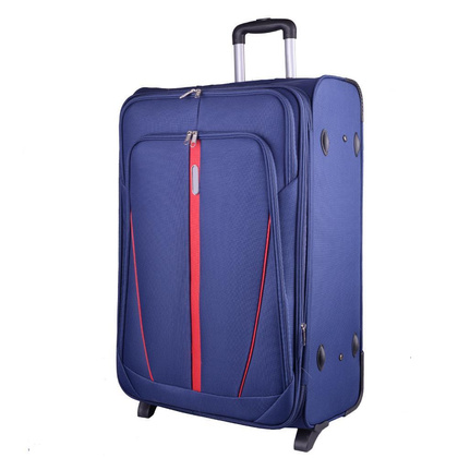 Duża walizka WINGS 1706 2K L Niebieska
