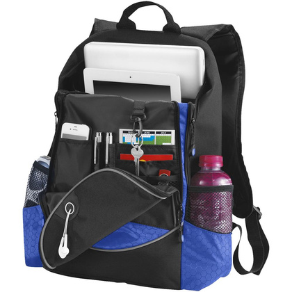 Plecak na laptop Benton 15" Czarny / Niebieski