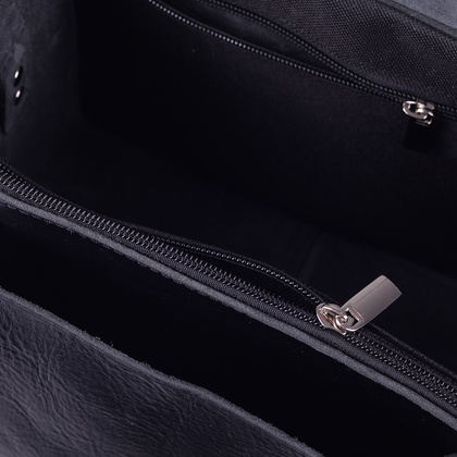 Torebka damska skórzana KEMER 889 Czarny