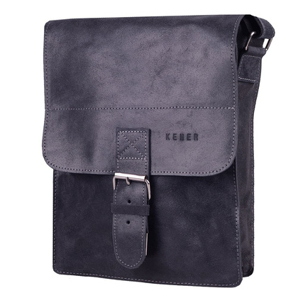 Torba na ramię skórzana KEMER CH 1102 Czarna - min. zamówienie 20 / 50 / 100 szt.