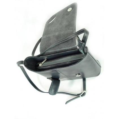 TOREBKI WŁOSKIE VERA PELLE LISTONOSZKA  SZARA  VP44G