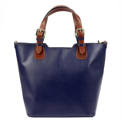 Torebka damska skórzana PELLUCCI 845 Granatowa