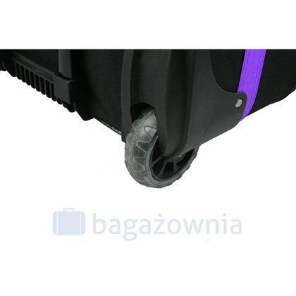 Duża walizka PELLUCCI RGL 652 L Czarna / Fioletowa
