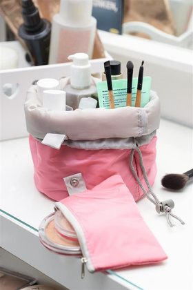 Kosmetyczka KEMER TUBE Jasnoróżowa