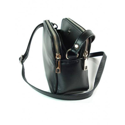 Listonoszka Vera Pelle  komory pojemna czarna  VP2K2N