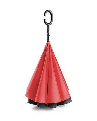 Parasol KEMER REVERS Czarno Czerwony