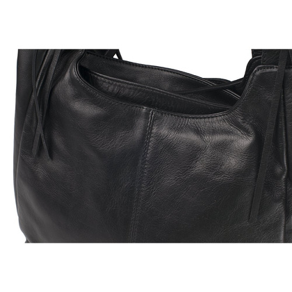 Torebka damska skórzana KEMER 159 Czarna - min. zamówienie 20 / 50 / 100 szt.