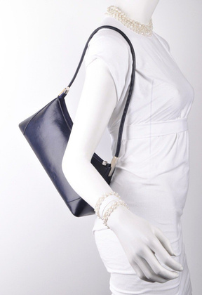 Torebka wizytowa skórzana KEMER R8 Granatowa - min. zamówienie 20 / 50 / 100 szt.