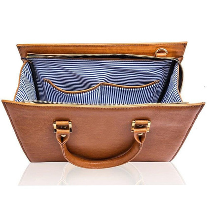 Torebka skórzana KEMER SOLIER FL11 Jasno Brązowa - min. zamówienie 20 / 50 / 100 szt.