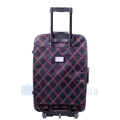 Mała kabinowa walizka PELLUCCI RGL 773 S Czarno Czerwona