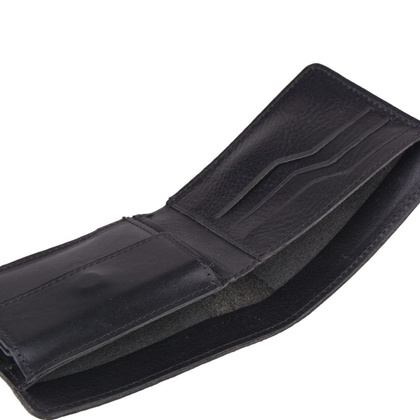 Portfel męski skórzany KEMER 331 Czarny - min. zamówienie 20 / 50 / 100 szt.