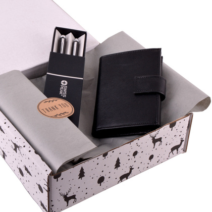 Zestaw prezentowy KEMER długopis i ołówek automatyczny + portfel P4JL