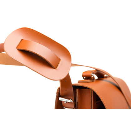 TECZKA SKÓRZANA 2W1 KEMER VOOC Vintage  P112 BRĄZOWA