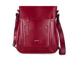 Skórzana torba damska lstonoszka Parla FL21 bordowa - min. zamówienie 20 / 50 / 100 szt.