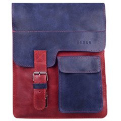 Torba skórzana na ramię KEMER CH 1104 Granat / Czerwony - min. zamówienie 20 / 50 / 100 szt.