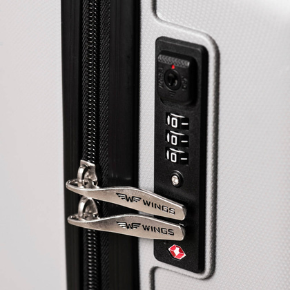 Zestaw 3 walizek WINGS DQ181-03 Blackish Green