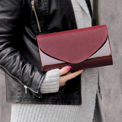 Torebka wizytowa z paskiem KEMER SOLIER F15B Szara - min. zamówienie 20 / 50 / 100 szt.