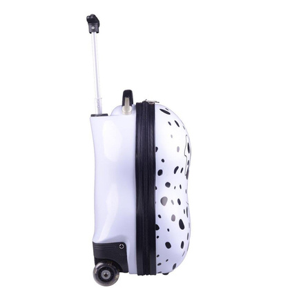 Walizka dziecięca KEMER RGL PIESEK Biało Czarna