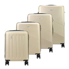 Zestaw z czterech walizek 18/20/24/28 champagne KEMER