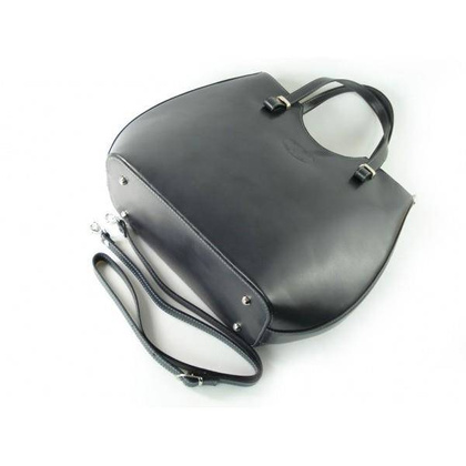 WŁOSKA TOREBKA SHOPPER BAG A4  SZARA - GRAFIT   SB4116G