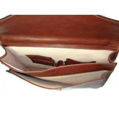 Teczka męska aktówka ,skóra naturalna  Brązowa TM33M