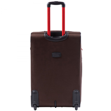 Duża walizka WINGS 214 2K L Brązowa