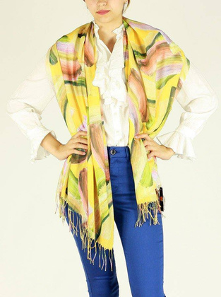 Szalik apaszka żółta do sukienki MAZZINI - min. zamówienie 20 / 50 / 100 szt.