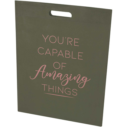 EcoSeal torba na zakupy o pojemności 5 l z włókniny z recyklingu z certyfikatem GRS