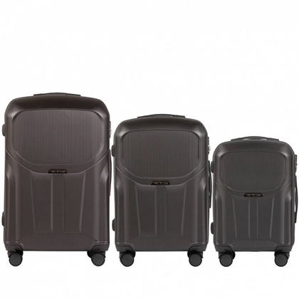 Zestaw 3 walizek WINGS PDT01-3KPL Szare