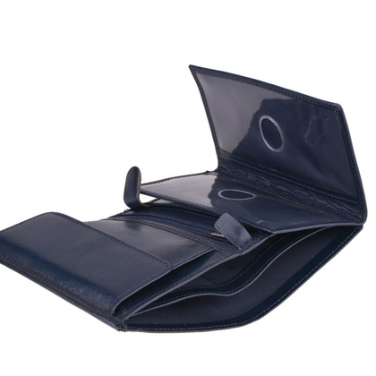 Portfel męski skórzany KEMER M 15/1 Granatowy - min. zamówienie 20 / 50 / 100 szt.