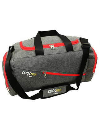 Torba podróżna podręczna PELLUCCI RGL 28 Szaro czerwona