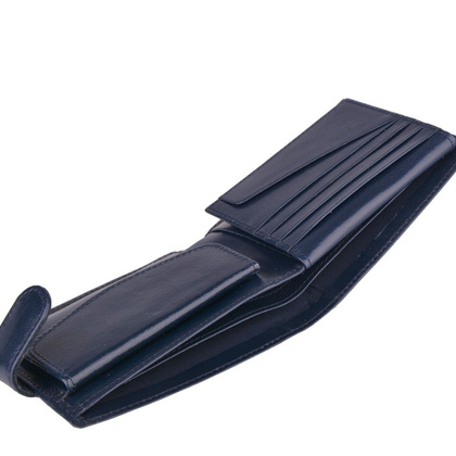 Portfel męski skórzany KEMER M 3 Granatowy - min. zamówienie 20 / 50 / 100 szt.