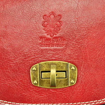 Torebka damska skórzana KEMER 117 MULTI Ciemny brąz