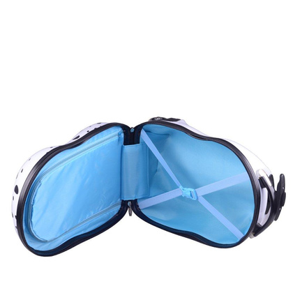 Walizka dziecięca KEMER RGL PIESEK Biało Czarna