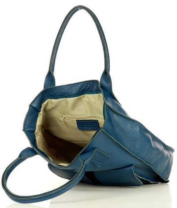 Torebka shopper z kieszeniami MAZZINI - Ravenna morski zielony - min. zamówienie 20 / 50 / 100 szt.