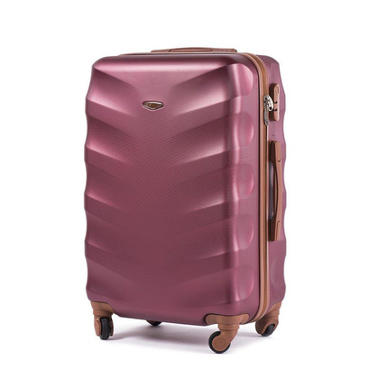 Średnia walizka WINGS 402 M Bordowa