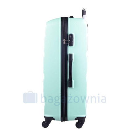 Średnia walizka WINGS AT01 M Jasnozielona