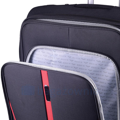 Duża walizka WINGS 1706 L Czarna