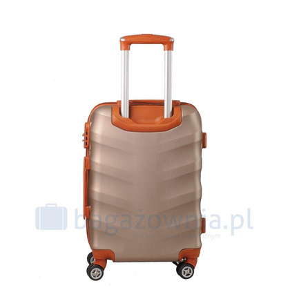Mała walizka KEMER RGL EXCLUSIVE 6881 S Złoto brązowa