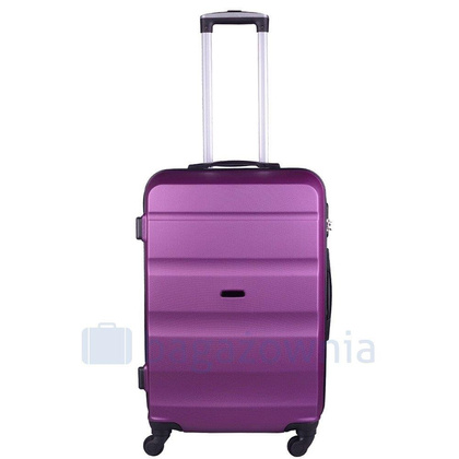 Średnia walizka WINGS AT01 M Fioletowa